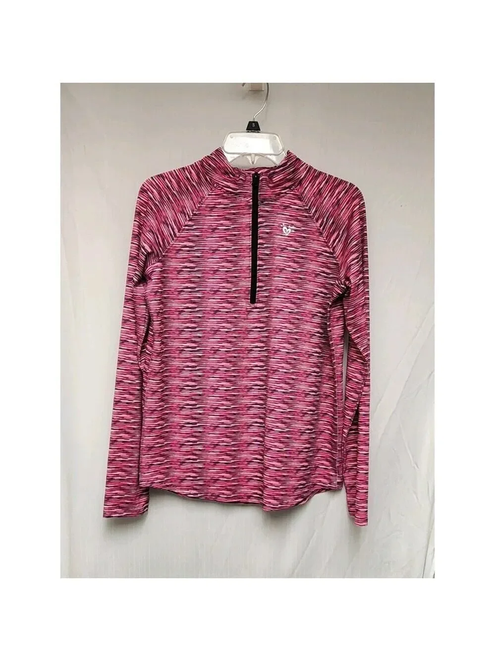 Justice Girls Sweatshirt Pink/Black 18 Pullover Long Sleeves